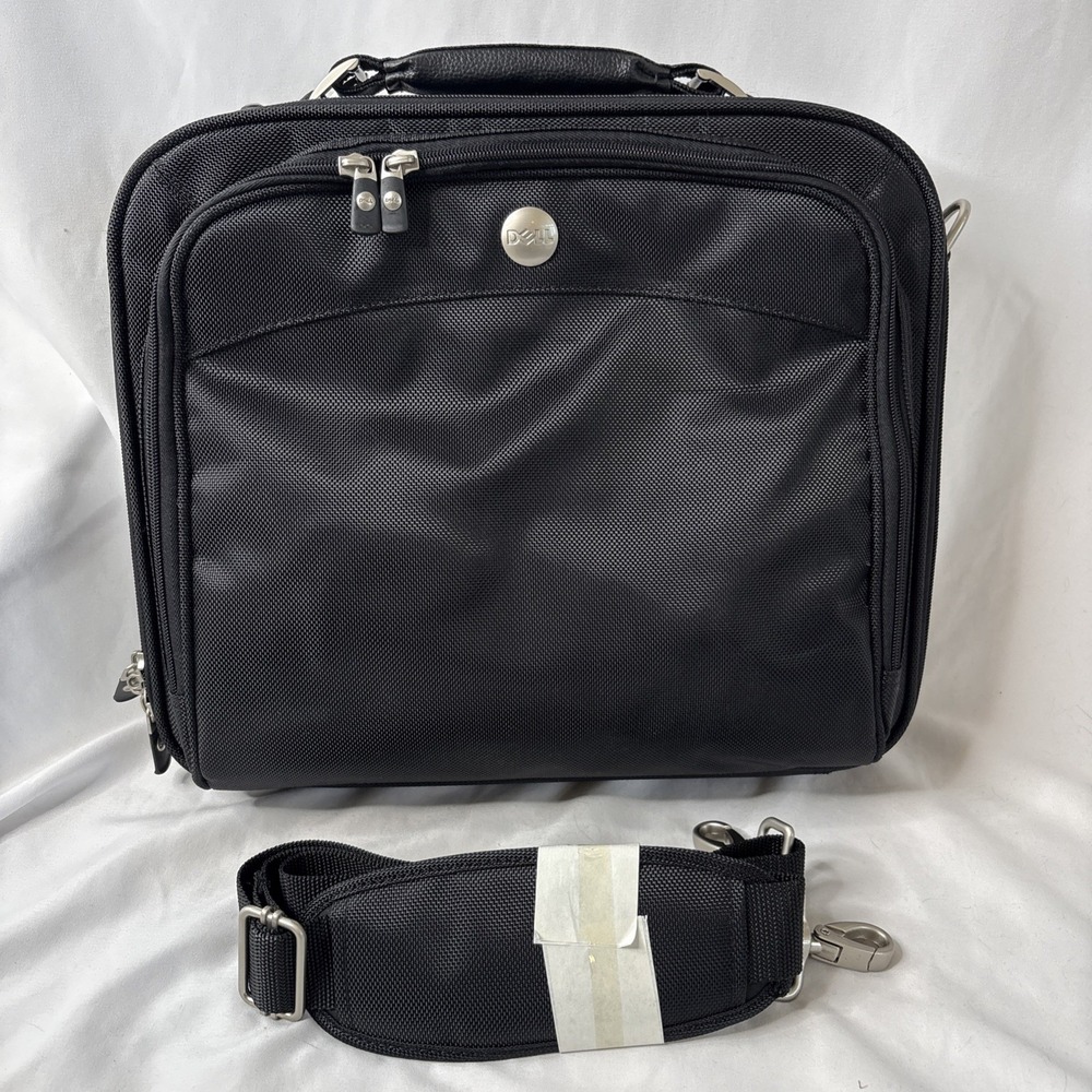 DELL Computer Laptop Carrying Case‎ Briefcase Shoulder Bag Black 15"x12.5"x4"
